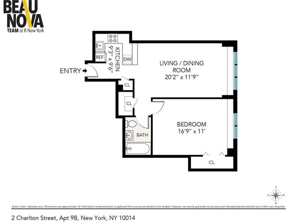 2 Charlton Street 9B, New York NY 10014