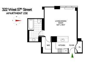 322 West 57th Street 23E, New York NY 10019
