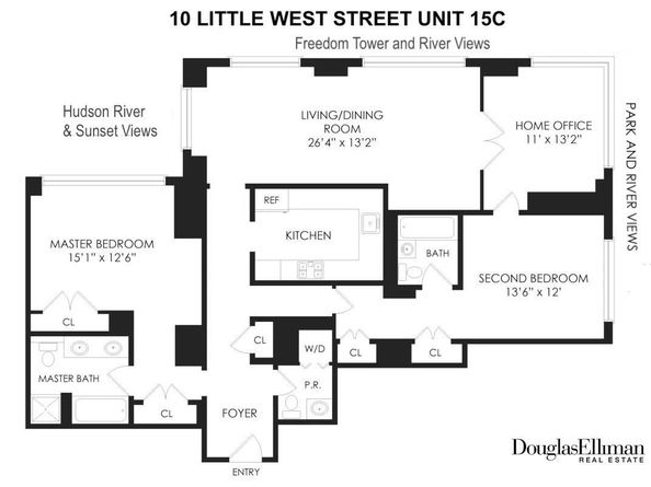 10 Little West Street 15C, New York NY 10004