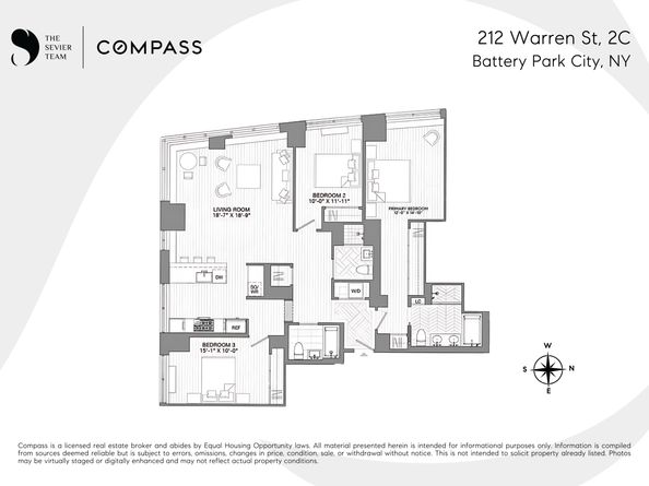 212 Warren Street 2C, New York NY 10282