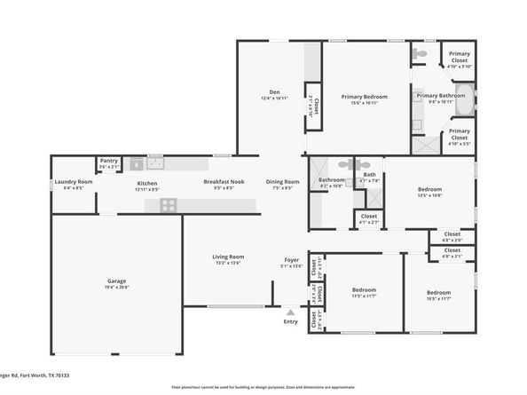 2504  Duringer Road , Fort Worth Texas 76133