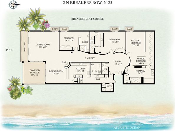 2 N Breakers Row N25, Palm Beach FL 33480