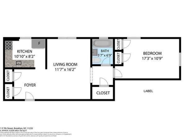 2531 East 7th Street 1J, Brooklyn NY 11235