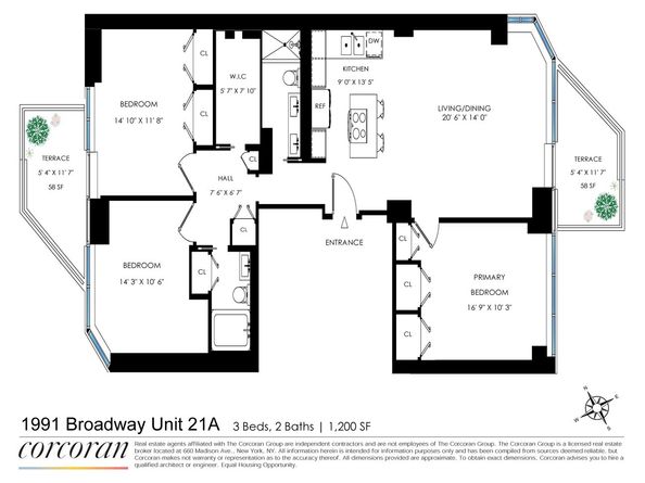 1991 Broadway 21A, New York NY 10023
