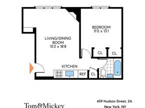 459 Hudson Street 2A, New York NY 10014