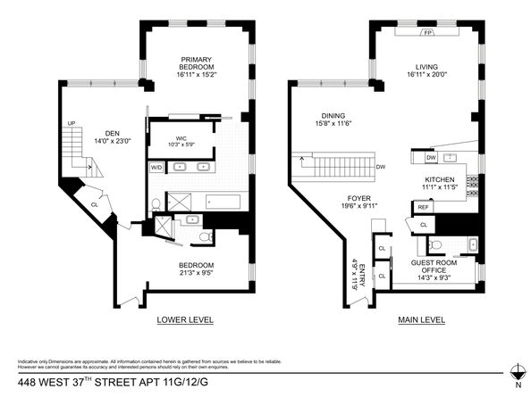 448 West 37th Street 11G/12G, New York NY 10018