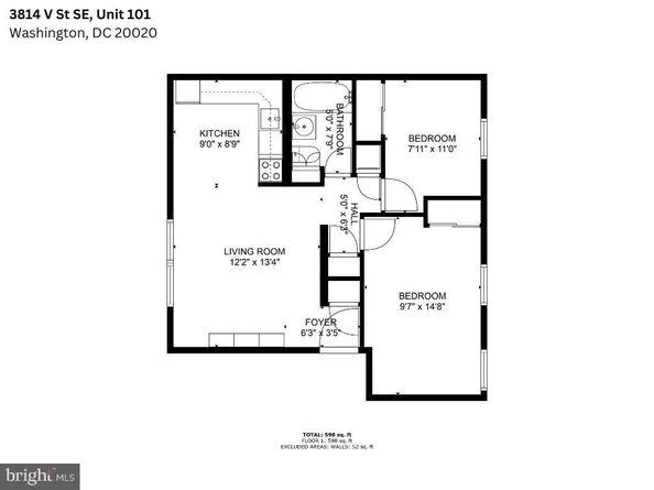 3814 V Street SE 101, Washington DC 20020