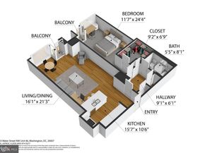 3303 Water Street NW 4B, Washington DC 20007