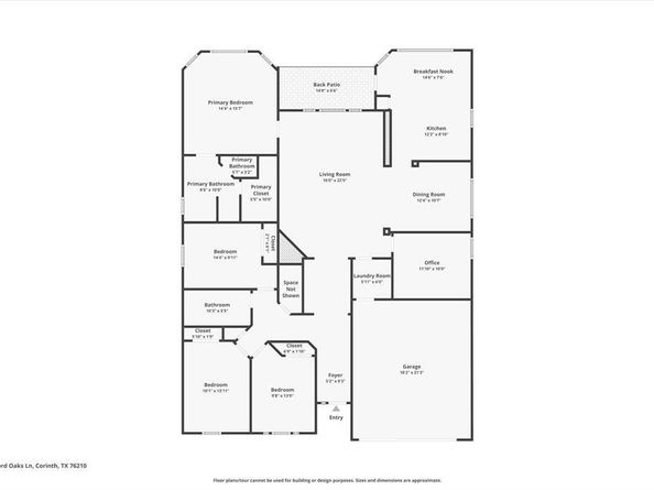 2610  Oxford Oaks Lane , Corinth Texas 76210