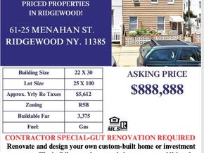 61-25 Menahan Street, Queens NY 11385