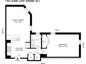 140 East 2nd Street 5D, Brooklyn NY 11218