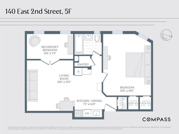 140 East 2nd Street 5F, Brooklyn NY 11218