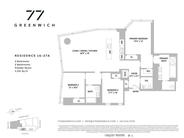 77 Greenwich Street 26A, New York NY 10006