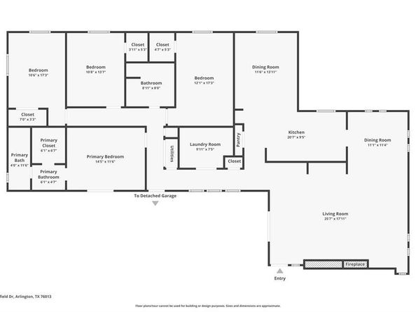 3316  Sheffield Drive , Arlington Texas 76013