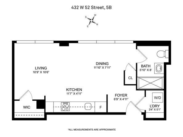 432 West 52nd Street 5B, New York NY 10019