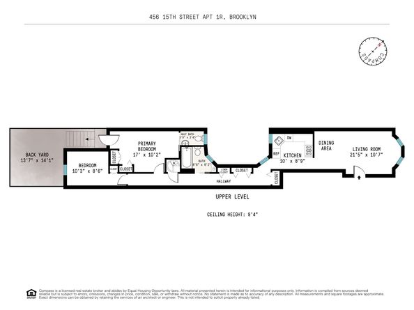 456 15th Street 1R, Brooklyn NY 11215