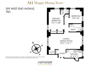 599 West End Avenue 7BC, New York NY 10024
