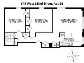 549 West 123rd Street 6B, New York NY 10027