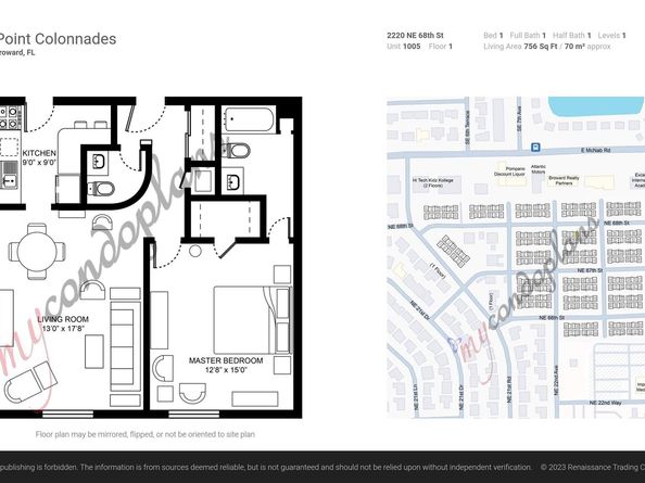 2220 NE 68th 1005, Fort Lauderdale FL 33308