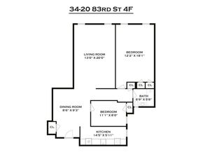 34-20 83rd Street 4F, Queens NY 11372