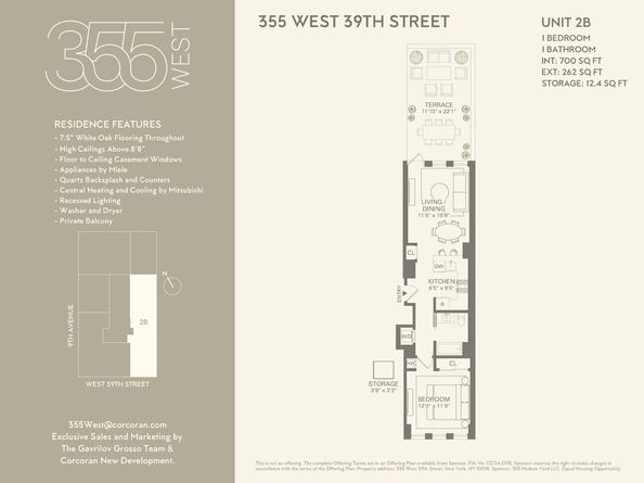 355 West 39th Street 2B, New York NY 10018