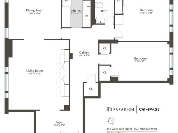 200 West 54th Street 8G, New York NY 10019