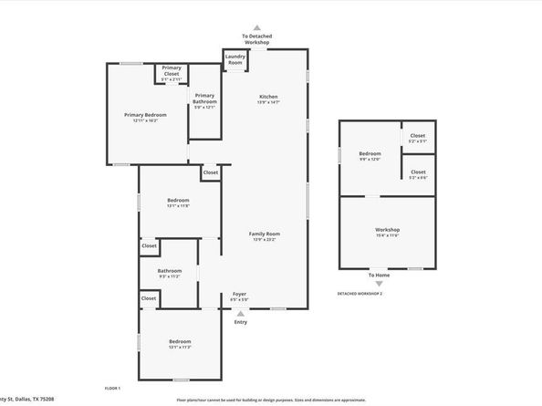 826 W Canty Street , Dallas Texas 75208