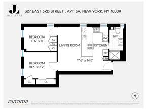 327 East 3rd Street 5A, New York NY 10009