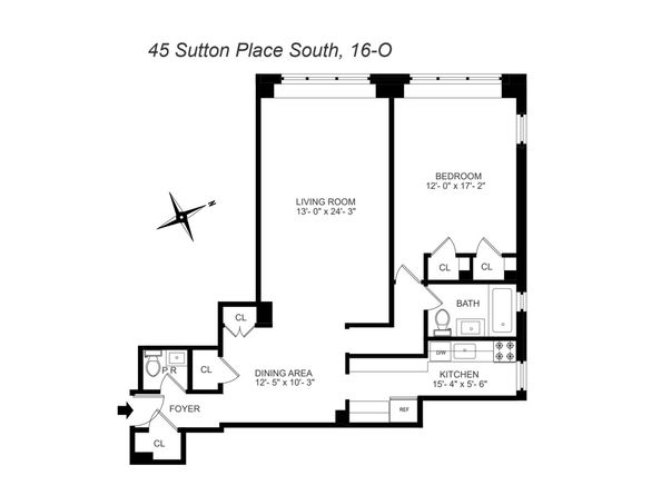 45 Sutton Place S 16/O, New York NY 10022