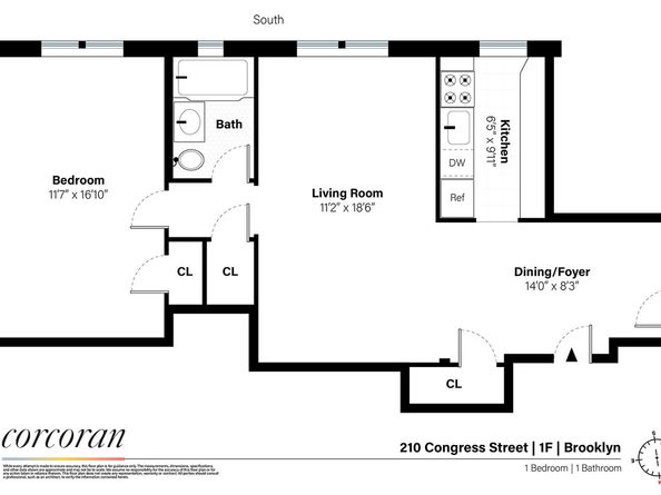 210 Congress Street 1F, Brooklyn NY 11201