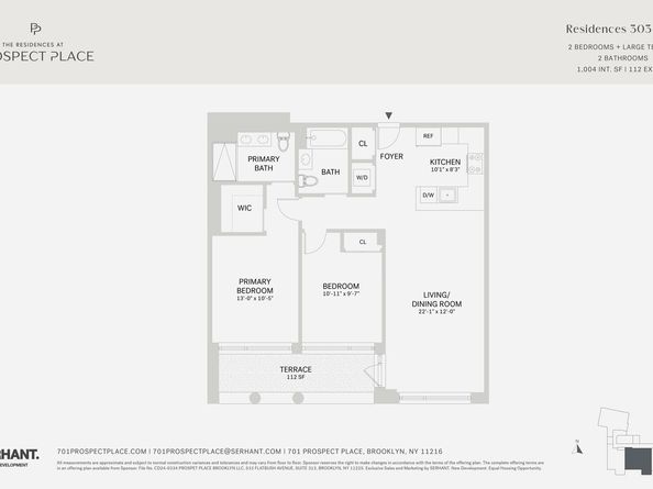 701 Prospect Place 303, Brooklyn NY 11216