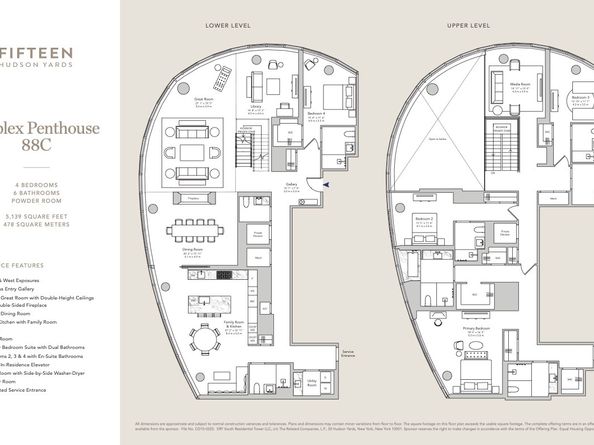 15 Hudson Yards PH88C, New York NY 10001