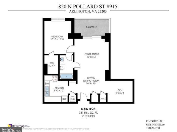 820 N Pollard Street 915, Arlington VA 22203
