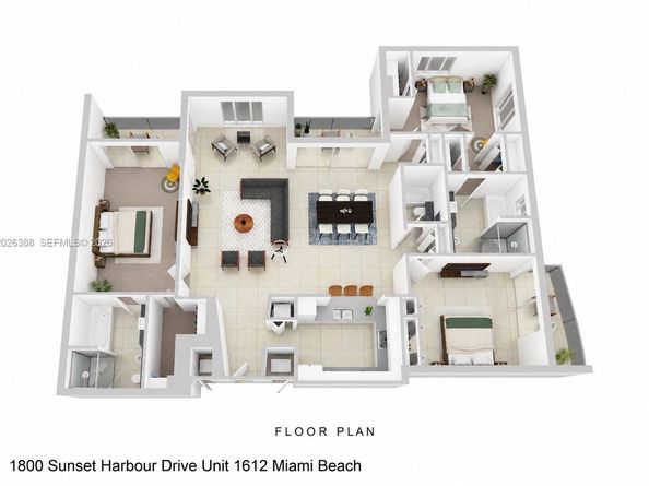 1800 Sunset Harbour 1612, Miami Beach FL 33139