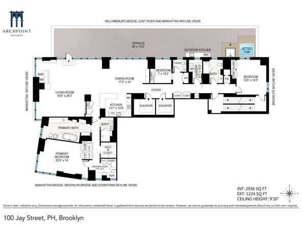 100 Jay Street PH, Brooklyn NY 11201