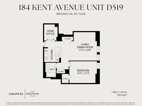 184 Kent Avenue D519, Brooklyn NY 11249