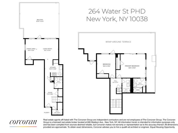 264 Water Street PHD, New York NY 10038