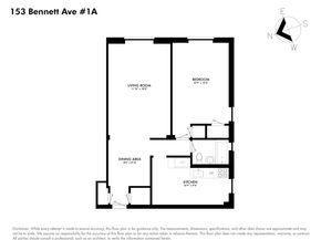 153 Bennett Avenue 1A, New York NY 10040