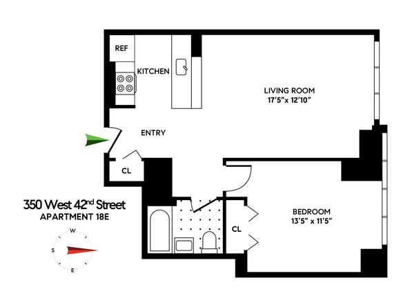 350 West 42nd Street 18E, New York NY 10036