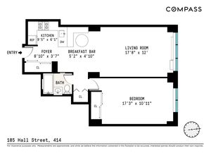 185 Hall Street 414, Brooklyn NY 11205