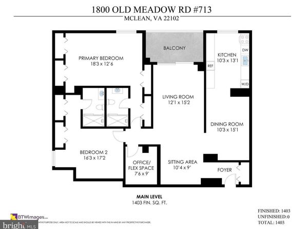 1800 Old Meadow Road 713, Mclean VA 22102