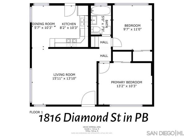 1816 Diamond, San Diego CA 92109