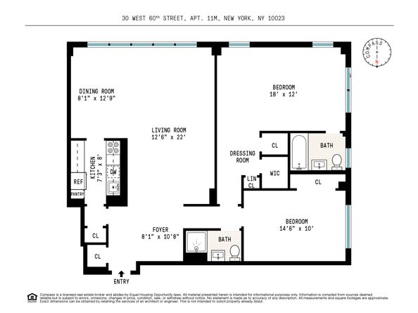 30 West 60th Street 11M, New York NY 10023