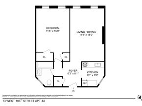 13 West 106th Street 4A, New York NY 10025