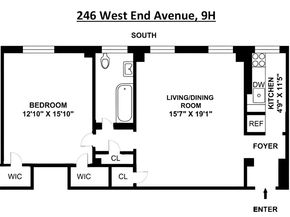 246 West End Avenue 9H, New York NY 10023