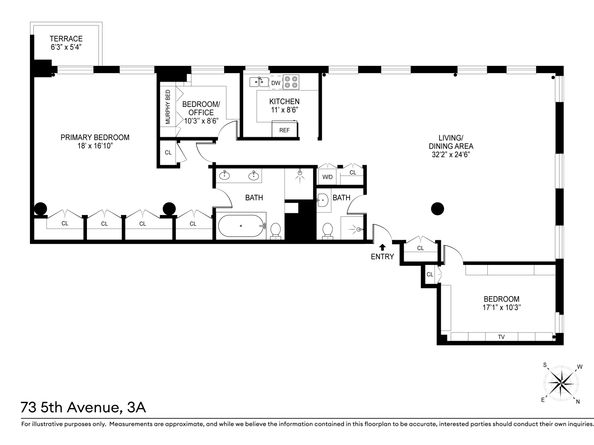73 Fifth Avenue 3A, New York NY 10003