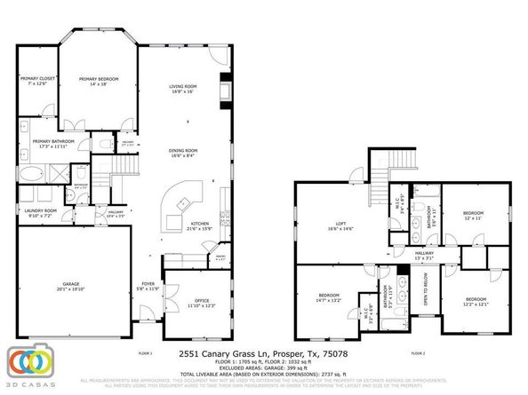 2551  Canary Grass Lane , Prosper Texas 75078