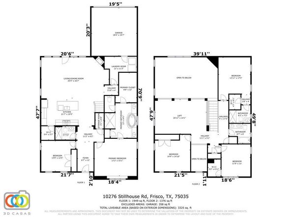 10276  Stillhouse Drive , Frisco Texas 75035