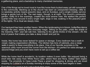 10510  Swallow Lane , Dallas Texas 75218