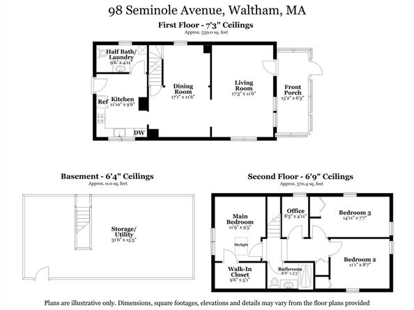 98 Seminole Ave, Waltham MA 02451